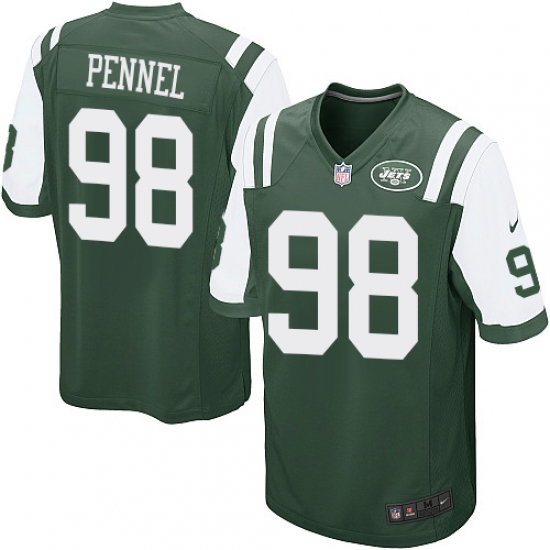 Men's Nike New York Jets #98 Mike Pennel Game Green Team Color NFL Jersey - Ujersey