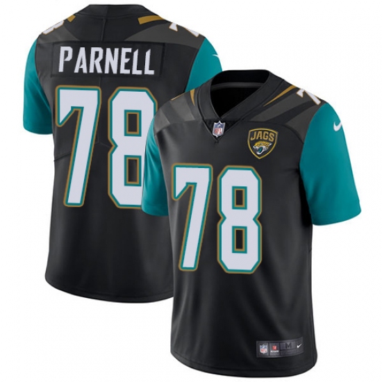 Youth Nike Jacksonville Jaguars #78 Jermey Parnell Black Alternate Vapor Untouchable Limited Player NFL Jersey - Ujersey