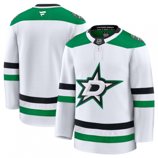 Men's Dallas Stars Blank White 2024-25 Away Stitched Hockey Jersey - Ujersey
