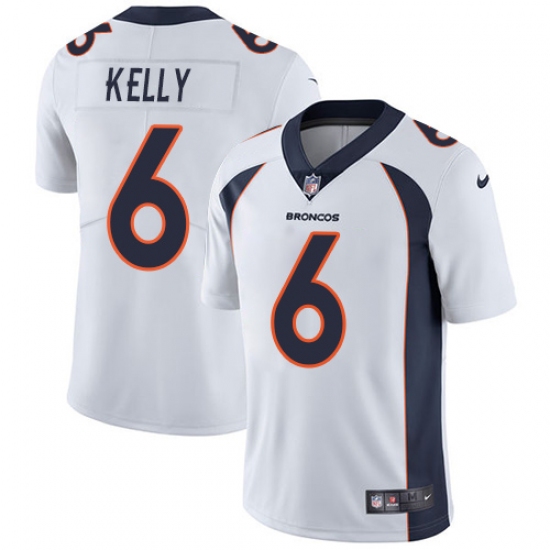 Youth Nike Denver Broncos #6 Chad Kelly White Vapor Untouchable Limited Player NFL Jersey - Ujersey