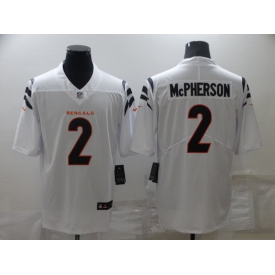 Men's Cincinnati Bengals #2 Evan McPherson White Limited Player Jersey - Ujersey