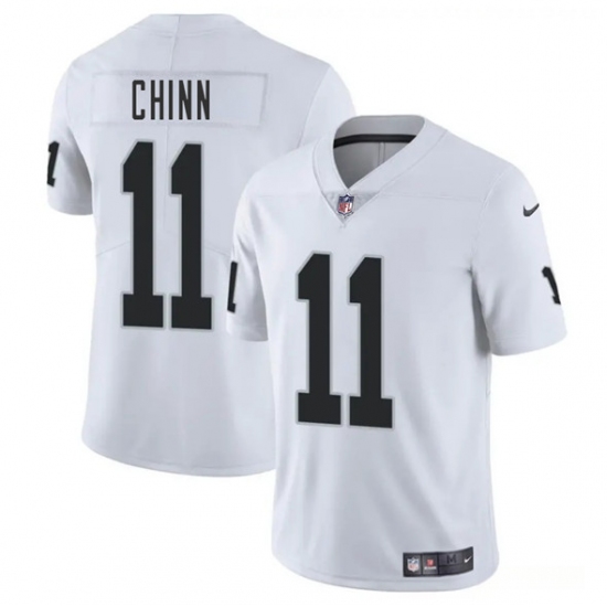 Men's Las Vegas Raiders #11 Jeremy Chinn White 2025 Vapor Football Stitched Jersey - Ujersey