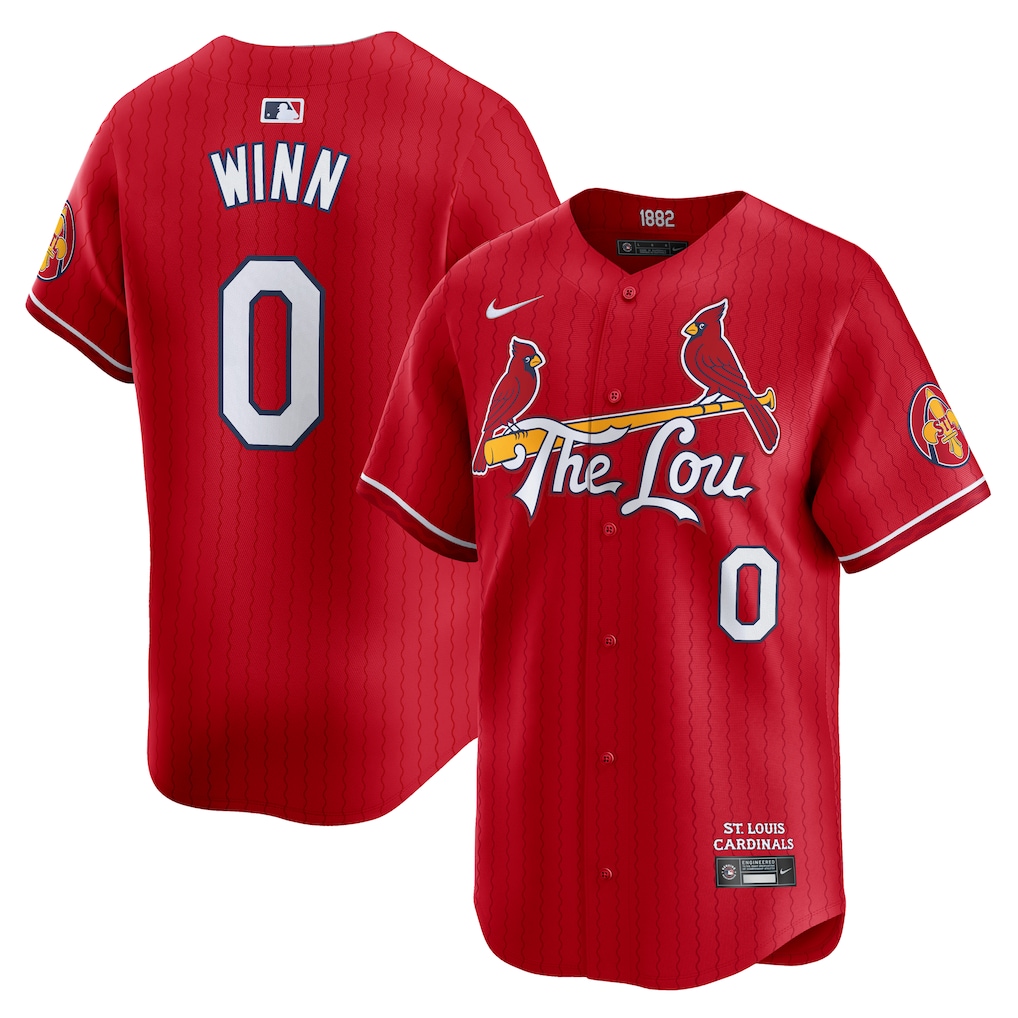 Men's St. Louis Cardinals Masyn Winn Nike Red City Connect Limited Jersey - SUjersey01
