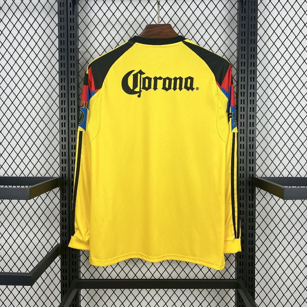 Club America Soccer Jersey Home Long Sleeve Custom Shirt 2025/26 - ujerseystore