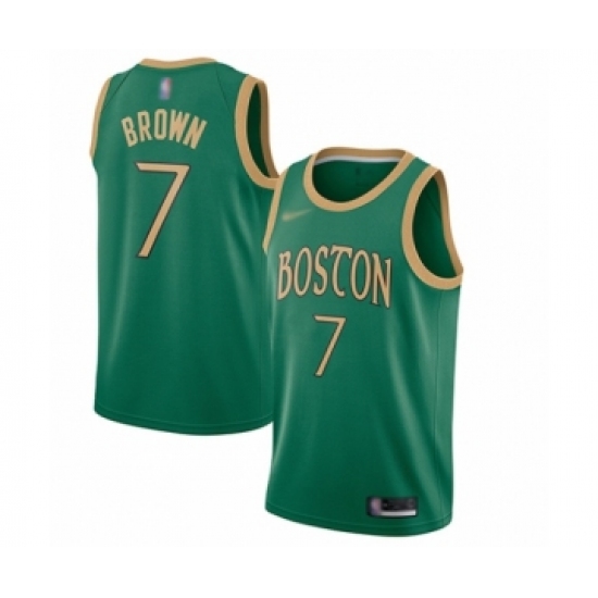 Women's Boston Celtics #7 Jaylen Brown Swingman Green Basketball Jersey - 2019 20 City Edition - Ujersey