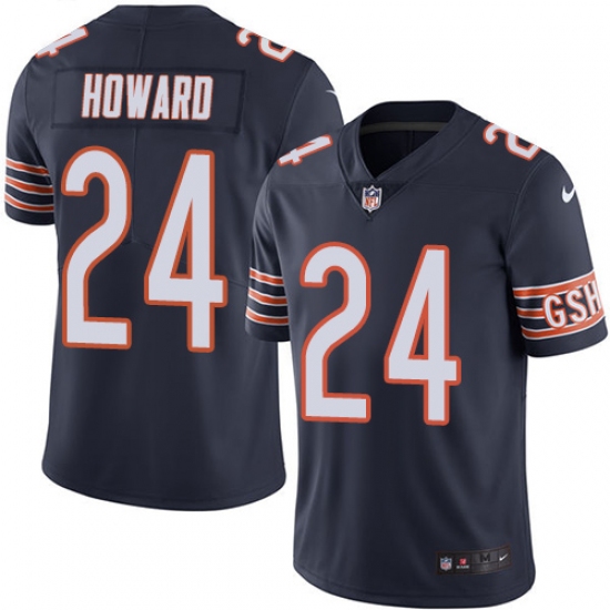 Youth Nike Chicago Bears #24 Jordan Howard Navy Blue Team Color Vapor Untouchable Limited Player NFL Jersey - Ujersey