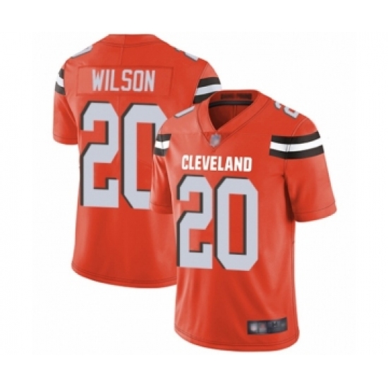 Youth Cleveland Browns #20 Howard Wilson Orange Alternate Vapor Untouchable Limited Player Football Jersey - Ujersey