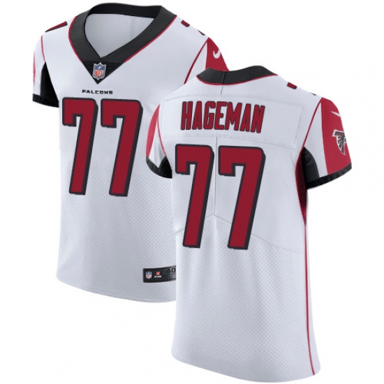 Men's Nike Atlanta Falcons #77 Ra'Shede Hageman White Vapor Untouchable Elite Player NFL Jersey