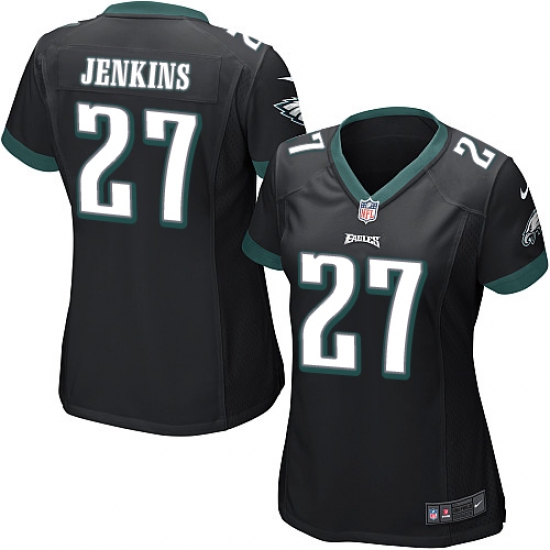 Women's Nike Philadelphia Eagles #27 Malcolm Jenkins Game Black Alternate NFL Jersey - Ujersey