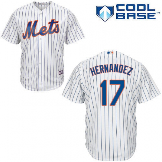 Men's Majestic New York Mets #17 Keith Hernandez Replica White Home Cool Base MLB Jersey - Ujersey