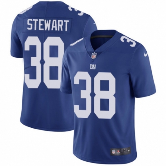 Youth Nike New York Giants #38 Jonathan Stewart Royal Blue Team Color Vapor Untouchable Elite Player NFL Jersey - Ujersey