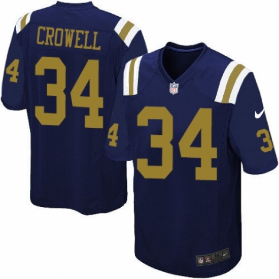 Youth Nike New York Jets #34 Isaiah Crowell Limited Navy Blue Alternate NFL Jersey - Ujersey