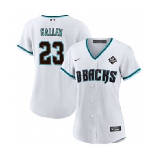 Women's Arizona Diamondbacks #23 Zac Gallen White 2023 World Series Stitched Baseball Jersey - Ujersey