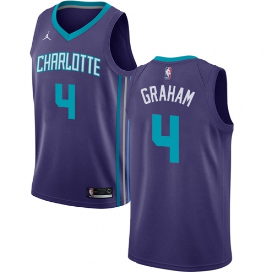 Youth Nike Jordan Charlotte Hornets #4 Devonte Graham Swingman Teal NBA Jersey - Icon Edition - Ujersey