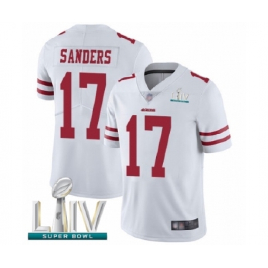 Youth San Francisco 49ers #17 Emmanuel Sanders White Vapor Untouchable Limited Player Super Bowl LIV Bound Football Jersey - Ujersey