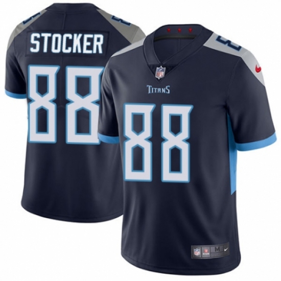 Men's Nike Tennessee Titans #88 Luke Stocker Navy Blue Team Color Vapor Untouchable Limited Player NFL Jersey - Ujersey