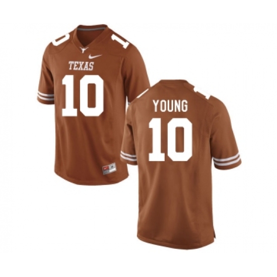 Texas Longhorns 10 Vince Young Brunt Orange College Football Jersey - Ujersey