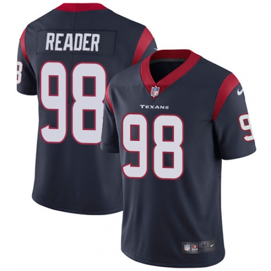 Men's Nike Houston Texans #98 D.J. Reader Navy Blue Team Color Vapor Untouchable Limited Player NFL Jersey - Ujersey
