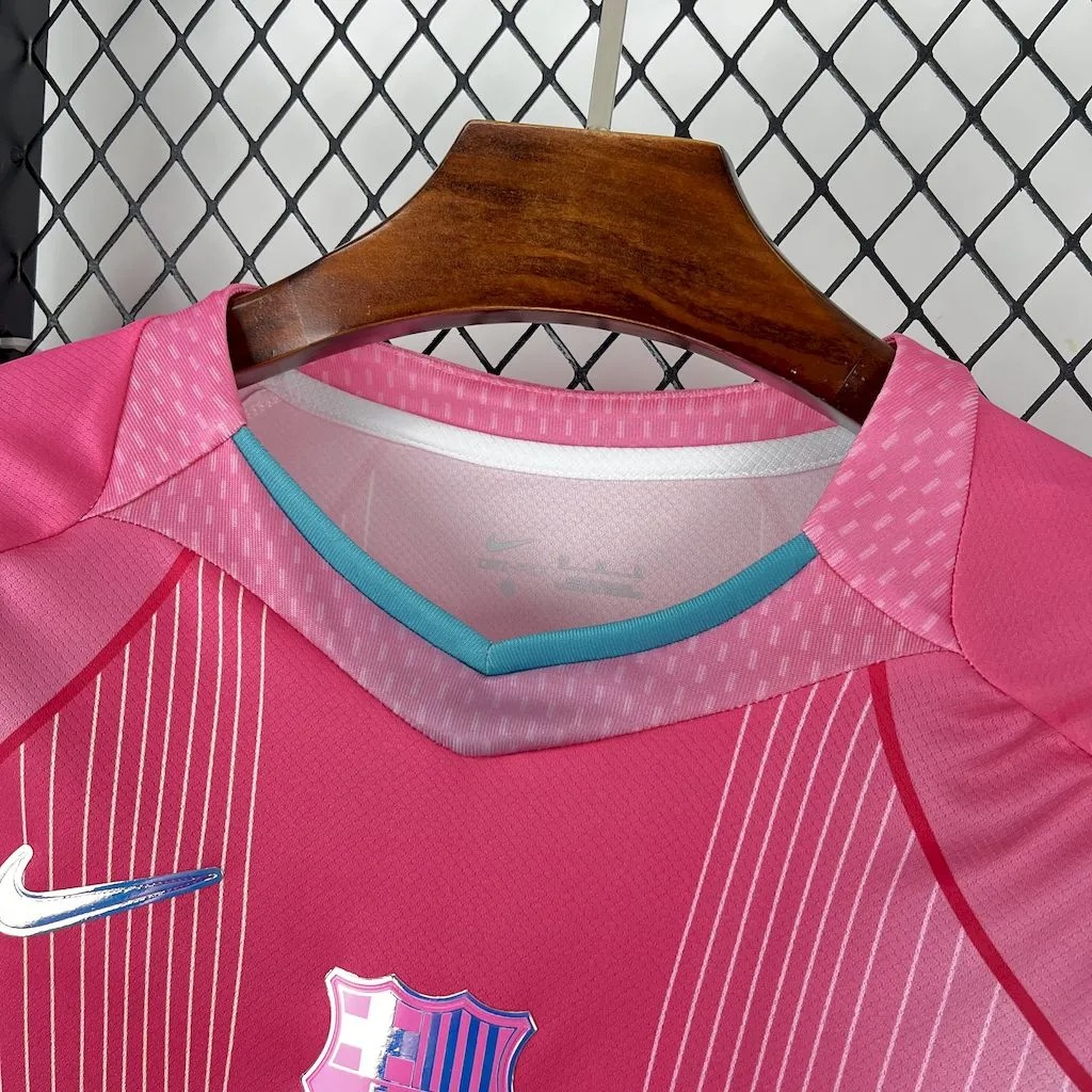 Barcelona Soccer Jersey Pink Special Edition Custom Shirt 2025/26 - Ujersey NHL