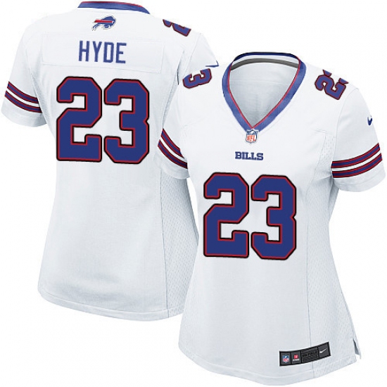 Women's Nike Buffalo Bills #23 Micah Hyde Game White NFL Jersey - Ujersey