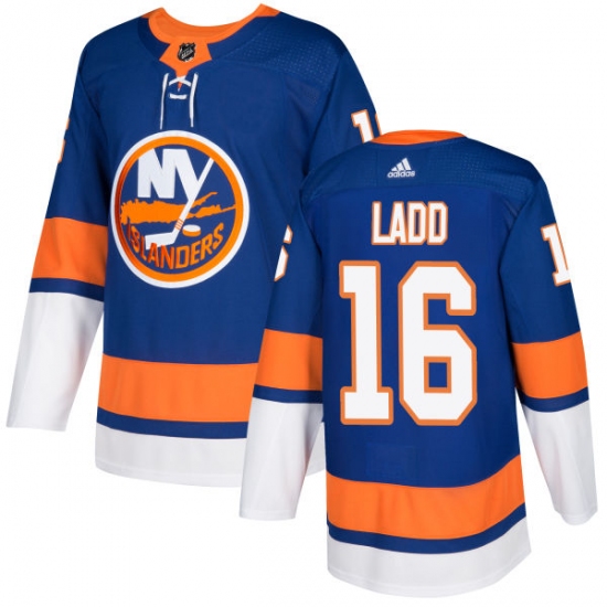 Men's Adidas New York Islanders #16 Andrew Ladd Premier Royal Blue Home NHL Jersey - Ujersey