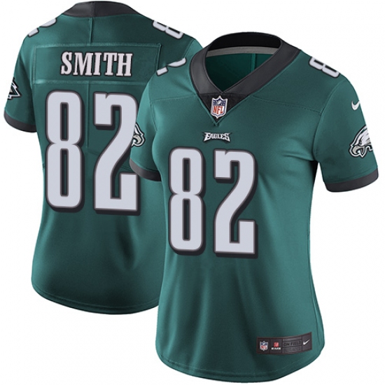 Women's Nike Philadelphia Eagles #82 Torrey Smith Midnight Green Team Color Vapor Untouchable Limited Player NFL Jersey - Ujersey