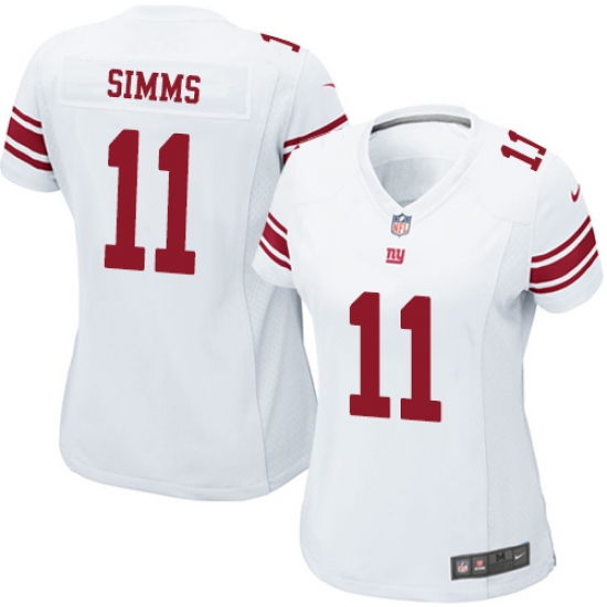 Women's Nike New York Giants #11 Phil Simms Game White NFL Jersey - Ujersey