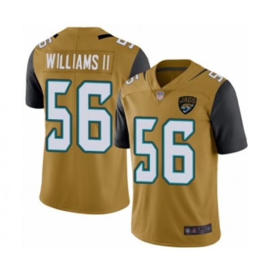 Youth Jacksonville Jaguars #56 Quincy Williams II Limited Gold Rush Vapor Untouchable Football Jersey - Ujersey