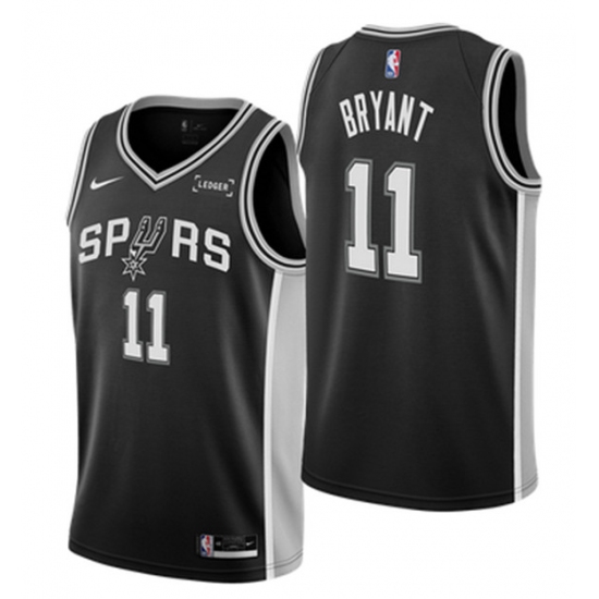Men's San Antonio Spurs #11 Carter Bryant Black Icon Edition Stitched Basketball Jersey
