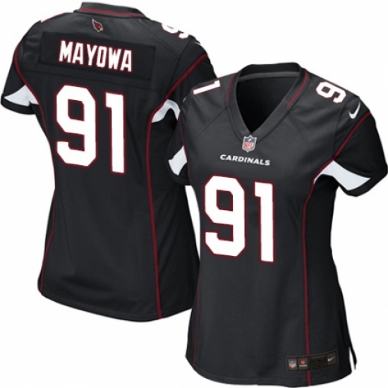 Women's Nike Arizona Cardinals #91 Benson Mayowa Game Black Alternate NFL Jersey - Ujersey