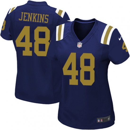 Women's Nike New York Jets #48 Jordan Jenkins Limited Navy Blue Alternate NFL Jersey - Ujersey