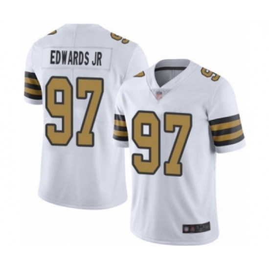 Youth New Orleans Saints #97 Mario Edwards Jr Limited White Rush Vapor Untouchable Football Jersey - Ujersey