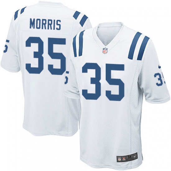 Men's Nike Indianapolis Colts #35 Darryl Morris Game White NFL Jersey - Ujersey