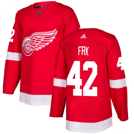 Youth Adidas Detroit Red Wings #42 Martin Frk Authentic Red Home NHL Jersey - Ujersey