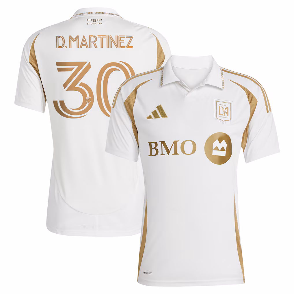 Men's LAFC David Martinez adidas White 2025 Secondary Replica Player Jersey - Ujersey NHL