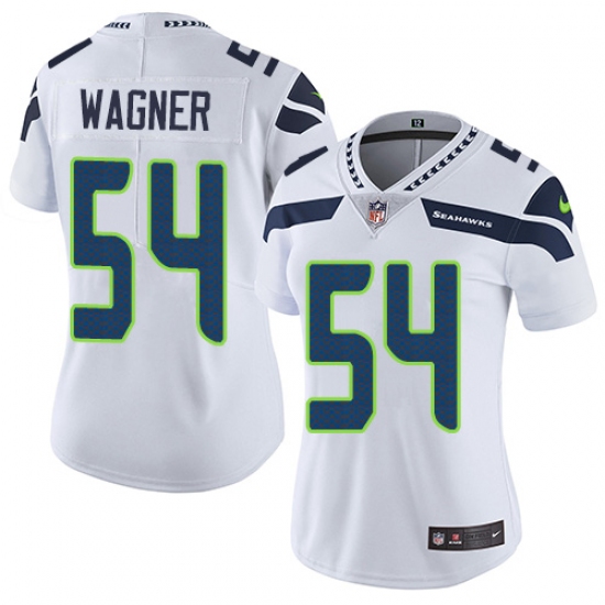 Women's Nike Seattle Seahawks #54 Bobby Wagner White Vapor Untouchable Limited Player NFL Jersey - Ujersey