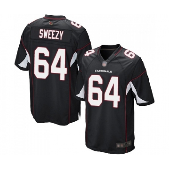 Men's Arizona Cardinals #64 J.R. Sweezy Game Black Alternate Football Jersey - Ujersey