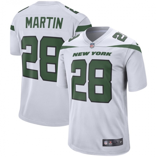 Men's New York Jets #28 Curtis Martin  Nike Retired Player Game Jersey - White - Ujersey