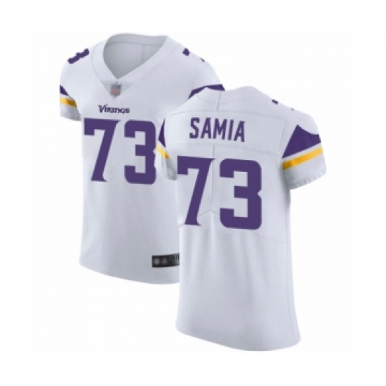 Men's Minnesota Vikings #73 Dru Samia White Vapor Untouchable Elite Player Football Jersey - Ujersey