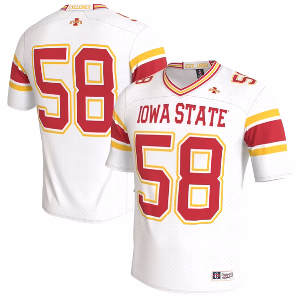Youth GameDay Greats Iowa State Cyclones Lightweight Collegiate Football Whiteout Fashion Jersey