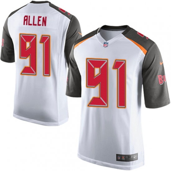 Men's Nike Tampa Bay Buccaneers #91 Beau Allen Game White NFL Jersey - Ujersey