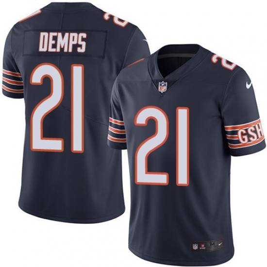 Men's Nike Chicago Bears #21 Quintin Demps Navy Blue Team Color Vapor Untouchable Limited Player NFL Jersey - Ujersey