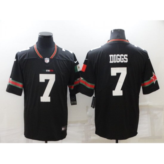 Men's Dallas Cowboys #7 Trevon Diggs Black Mexico Limited Player Jersey - Ujersey