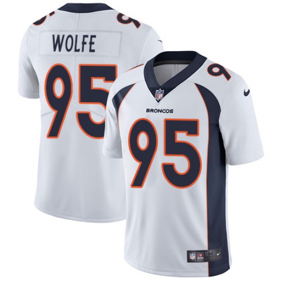 Youth Nike Denver Broncos #95 Derek Wolfe Elite White NFL Jersey - Ujersey