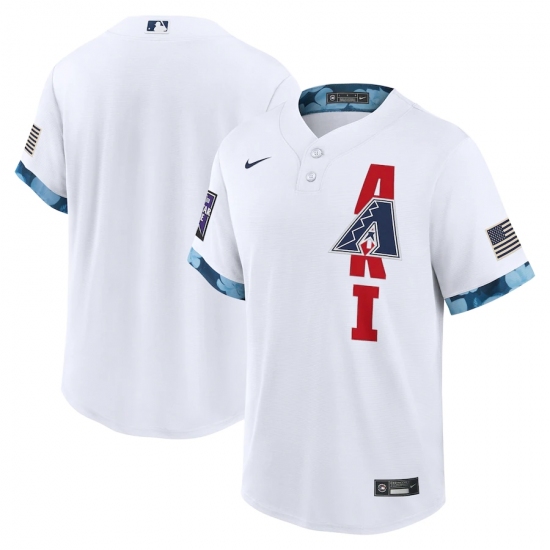 Men's Arizona Diamondbacks Blank Nike White 2021 MLB All-Star Game Replica Jersey - Ujersey