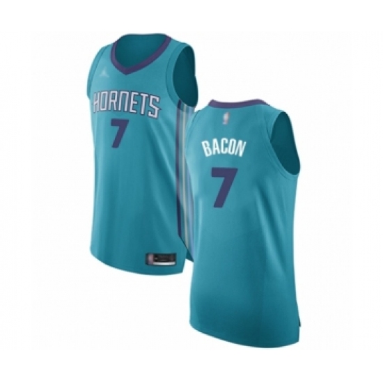 Men's Jordan Charlotte Hornets #7 Dwayne Bacon Authentic Teal Basketball Jersey - Icon Edition - Ujersey