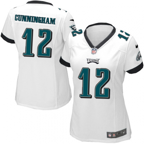 Women's Nike Philadelphia Eagles #12 Randall Cunningham Game White NFL Jersey - Ujersey