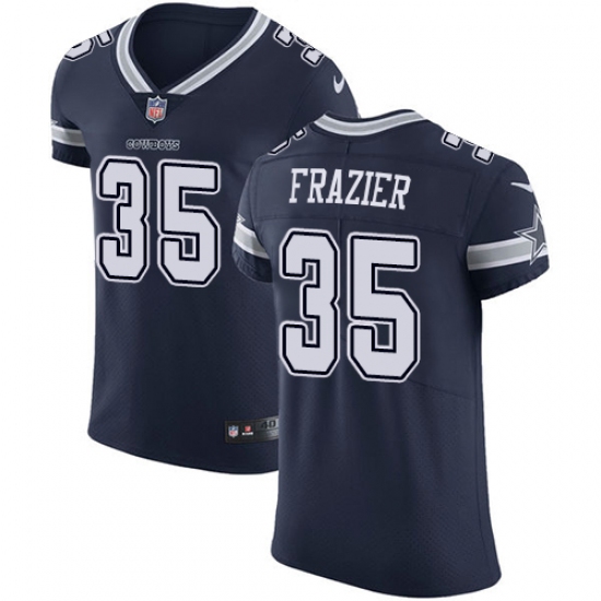 Men's Nike Dallas Cowboys #35 Kavon Frazier Navy Blue Team Color Vapor Untouchable Elite Player NFL Jersey - Ujersey