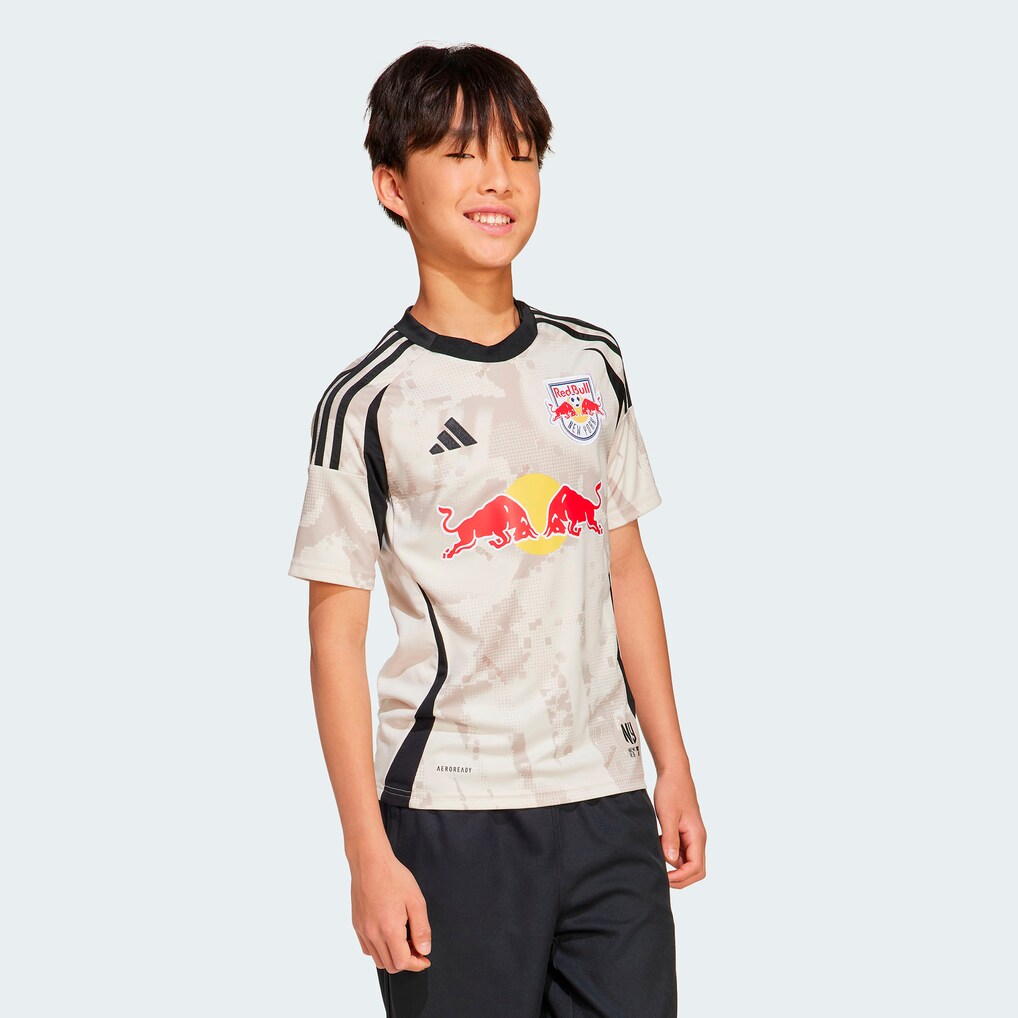 Youth New York Red Bulls adidas Tan 2025 Stone Kit Replica Jersey - Ujersey