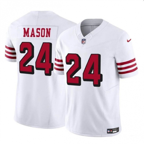 Men's San Francisco 49ers #24 Jordan Mason New White 2023 F.U.S.E. Football Stitched Jersey - Ujersey